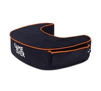 Game Over 8-bit Cojín de Apoyo para Juegos | Almohadilla reposabrazos para Jugadores | Almohada ergonómica para Postura del Codo | Tejido de Terciopelo y Resistente al Agua (Fuego Eterno)