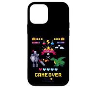 Game Over & Enjoy Retro Fighting Pixel Games Graphic Designs Carcasa para iPhone 12 Mini