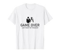 Game Over Last Night of Freedom, Despedida de Soltero, JGA Camiseta gráfica económica