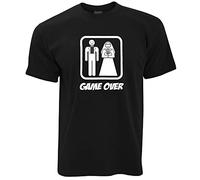 Game Over Novelty White Yellow Black Red Mens Women T Shirt 100% Cotton Wedding Stag Do Hen Night Wife Husband Marriage29778(Small)