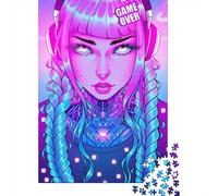 GAME OVER Puzzle para adultos 1000 piezas Rompecabezas para adultos y adolescentes Juego familiar 1000 piezas (38x26 cm)
