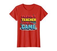 Game Over Regreso a la Escuela: el Maestro entró en el Juego Camiseta, Mujer, Rojo, S