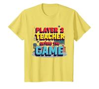 Game Over Regreso a la Escuela: el Maestro entró en el Juego Camiseta, Niños, Limón, 12 años