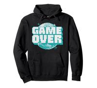 Game Over Retro Arcade Gamer 80s 90s Sudadera con Capucha