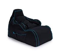 Game Over Silla para Reposar Puff Pera para Video Juegos | Sala Interior | Bolsillos Laterales para Controles | Soporte para Auriculares | Diseño Ergonómico (Lich Blade)