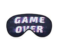 Game Over Sleep Eye Mask Blindfold Correas de cabeza ajustables Eye Cover para mujeres, hombres, niñas y niños