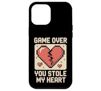Game Over You Stole My Heart Pixel Gamer Carcasa para iPhone 12 Pro MAX