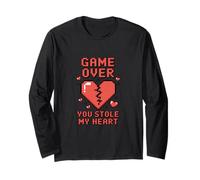 Game Over You Stole My Heart Pixel Gamer Manga Larga