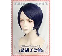 Game P5 Persona 5 Yusuke Kitagawa Cosplay Wig Short Mixed Blue Heat Resistant Synthetic Hair Wig + Wig Cap