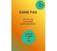 GAME PAD - My Paper Games: OFFLINE GAMES FOR THE WHOLE FAMILY: Tic-Tac-Toe, Categories & Dots and Boxes for Kids - TRAVEL SIZE