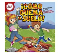 Game Planet: Cómo Quema el Suelo - Juego de Mesa para Niños - Incluye 1 Tarjeta de Juego, 25 Ladrillos de Espuma de Colores Seguros y 27 Tarjetas de Desafío