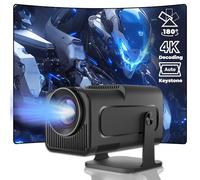 Game Projector, 260 ANSI Lumens, 1280x720P HD Resolution, Portable Mini Projector with 20,000+ Games, Compact Design (Black) - Ideal para Juegos, películas y Uso en Exteriores