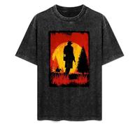 Game R Dead Remption 2 Rdr2 Arthur Morgan Mens T-Shirt Black Graphic Unisex tee Shirt XL