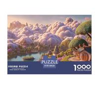 Game Scene in A Cartoon Style 1000 Pièces Rompecabezas Dreamy Nature Desafiante Y Educativo para Adultos Jouets De Défi Familial 38x26cm/1000pcs
