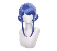 Game Sona Buvelle Cosplay Wig Crystal Rose Sona blue Ponytail Game Wig Synthetic Hair Heat Resistant Wig Cap