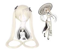 Game Yosuga no Sora In solitude Cosplay Straight Wig with two chip ponytails Synthetic Hair Sora Kasugano Cosplay Wig + wig cap One Size Sora Kasugano PL-224