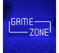 Game Zone Letrero LED,Gaming Letreros de Neón Decoración Para Sala de Juegos Dormitorio Club Fiesta Sala de Ocio Bar Partido,Gamer Neon LED para Hombres y Mujeres Alimentado por USB（16.7"*7.9"）