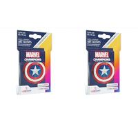 GAMEGEN!C Marvel Champions Sleeves Captain America (G10096) (Paquete de 2)