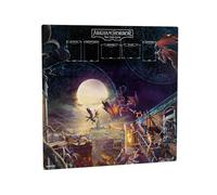 Gamegenic Arkham Horror: Center Game Mat, Tapete de Juego Premium 70x70 cm, Diseño Oficial 1 a 4 Jugadores, Zonas Delimitadas para Cartas, Bordes Cosidos, Superficie Antideslizante de 2 mm