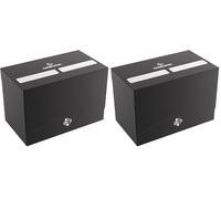 Gamegenic Double Deck Holder 200+ XL Black - Caja para mazos (Paquete de 2)