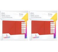 Gamegenic, GGS11015ML Prime SleevesCard Deck Holde, Red, 100 Pack (Paquete de 2)