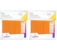 Gamegenic, GGS11023ML Prime SleevesCard Deck Holde, Orange, 100 Pack (Paquete de 2)