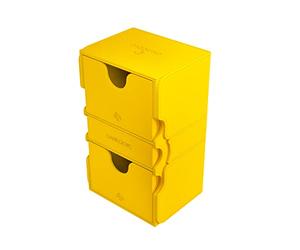 Gamegenic GGS20114ML Stronghold 200+ XL Almacenamiento de Coleccionables, Multilenguaje, Incluye Español, Amarillo