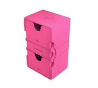 Gamegenic GGS20115ML Stronghold 200+ XL Pink Almacenamiento de Coleccionables, Multilenguaje, Incluye Español, Rosa