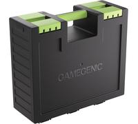 Gamegenic Juego Castle Black Green, Caja organizadora transportable para Accesorios de Juegos y Cartas, Almacenamiento para Juegos de Mesa con Correa Ajustable