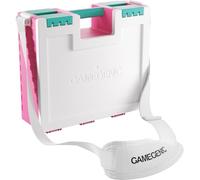 Gamegenic Juego Castle Pink White Teal, Caja organizadora transportable para Accesorios de Juegos y Cartas, Almacenamiento para Juegos de Mesa con Correa Ajustable