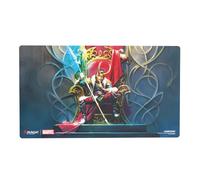 Gamegenic Magic: The Gathering | Marvel Super Heroes Prime Playmat - Loki Laufeyson, Tapete de Juego Premium 61x35 cm, Bordes Cosidos, Antideslizante, Caucho Natural