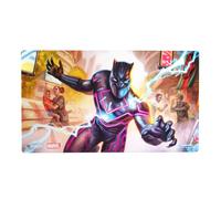 Gamegenic Magic: The Gathering | Marvel Super Heroes Shiny Playmat - Striking Black Panther, Tapete con Acabado Brillante, 61x35 cm, Bordes Cosidos, Caucho Natural