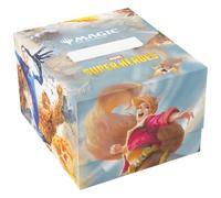 Gamegenic Magic: The Gathering | Marvel Super Heroes Soft Crate 100+ XL Sideloading - Fantastic Four, Caja para Mazos de Carga Lateral con Compartimento de Accesorios, 100+ Cartas Doble Funda