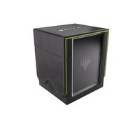 Gamegenic Magic: The Gathering | Secrets of Strixhaven Squire Plus 100+ XL - Black/Green, Caja para Mazos, Muestra tu Commander, 100+ Cartas Doble Funda, Slide Card Case, Cierre Magnético Premium