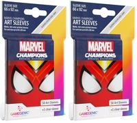 Gamegenic Marvel Champions Sleeves Spider-Woman - Multilenguaje (Incluye Español) (Paquete de 2)