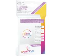 GAMEGEN!C- Matte Standard European-Sized Sleeves 62x94mm (50), Color Clear (GGS10064ML)