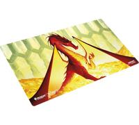 Gamegenic MTG The Hobbit Shiny Playmat Smaug The Golden | Tapete de Juego Brillante de Caucho Natural, 610 x 350 mm