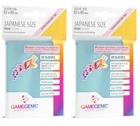 Gamegenic Prime Japanese Sized Sleeves Clear - Multilenguaje (Incluye Español) (Paquete de 2)