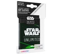 Gamegenic | Star Wars: Unlimited Art Sleeves Card Back Green | Pack de 60 Fundas Ilustradas con Diseño Oficial y 1 Funda Transparente | Optimizado para Star Was Unlimited y Otros LCGs y TCGs
