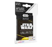 Gamegenic | Star Wars: Unlimited Art Sleeves Card Back Yellow | Pack de 60 Fundas Ilustradas con Diseño Oficial y 1 Funda Transparente | Optimizado para Star Was Unlimited y Otros LCGs y TCGs
