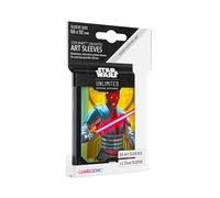 Gamegenic | Star Wars: Unlimited Art Sleeves Darth Maul | Pack de 60 Fundas Ilustradas con Diseño Oficial y 1 Funda Transparente | Optimizado para Star Was Unlimited y Otros LCGs y TCGs