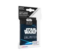 Gamegenic Star Wars Unlimited Art Sleeves - Diseño Blue (Azul), Pack de 60 Fundas Ilustradas Mate y 2 Fundas Transparentes para Líder y Base, Tamaño Estándar 66 x 92 mm, Licencia Oficial de la Saga
