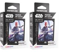 Gamegenic Star Wars Unlimited Art Sleeves - Diseño Darth Maul, Pack de 60 Fundas Ilustradas Mate y 2 Fundas Transparentes para Líder y Base, Tamaño Estándar 66 x 92 mm, Licencia Oficial de la Saga