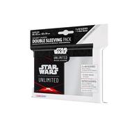 Gamegenic | Star Wars Unlimited Art Sleeves Double Space Red | Pack de 60 Fundas Ilustradas con Diseño Oficial + 60 Fundas Externas Mate y 1 Funda Transparente | Optimizado para Star Was Unlimited