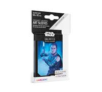 Gamegenic | Star Wars: Unlimited Art Sleeves Rey | Pack de 60 Fundas Ilustradas con Diseño Oficial y 1 Funda Transparente | Optimizado para Star Was Unlimited y Otros LCGs y TCGs