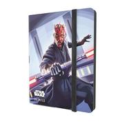 Gamegenic - Star Wars: Unlimited Casual Album 18-Pocket - Holds 360 Double-Sleeved Cards, Side-Loading Pockets & Elastic Strap, Officially Licensed Accessory, Qui-Gon Jinn Design