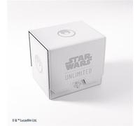 Gamegenic | Star Wars Unlimited Deck Pod | ¡Lleva tu Experiencia de Juego a un Nuevo Nivel! | Caja para Mazos Premium | Caben 60 Cartas con Doble Funda| Blanco/Negro
