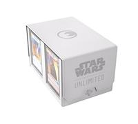 Gamegenic | Star Wars Unlimited Double Deck Pod | ¡Lleva tu Experiencia de Juego a un Nuevo Nivel! | Caja para Mazos Premium | Caben 120 Cartas con Doble Funda | Blanco/Negro
