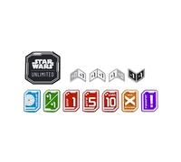 Gamegenic | Star Wars Unlimited Premium Tokens | ¡Lleva tu Experiencia de Juego a un Nuevo Nivel! | 55 Token Acrílicos con Licencia Oficial diseñados para Star Wars Unlimited
