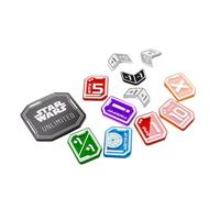 Gamegenic | Star Wars Unlimited Premium Tokens | ¡Lleva tu Experiencia de Juego a un Nuevo Nivel! | 55 Token Acrílicos con Licencia Oficial diseñados para Star Wars Unlimited